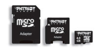 Patriot memory 4GB microSDHC Class 4 (PSF4GMCSDHC43P)